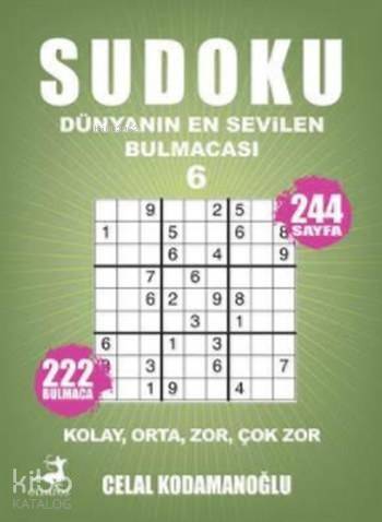 Sudoku Dünyanın En Sevilen Bulmacası 6; Kolay Orta Zor Çok Zor - 1