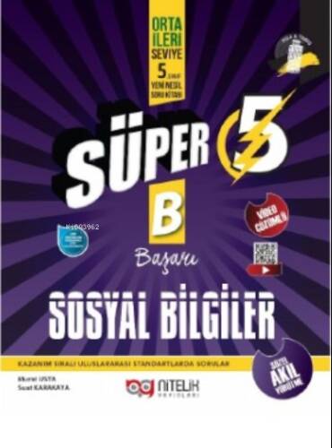 Süper 5 Sosyal Bilgiler Yeni Nesil Soru Kitabı - 1