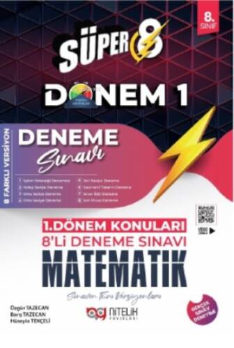 Süper 8 Matematik 1.Dönem 8’li Deneme Sınavı - 1