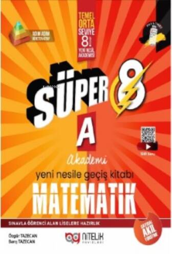 Süper 8 Matematik A Yeni Nesile Geçiş Kitabı - 1