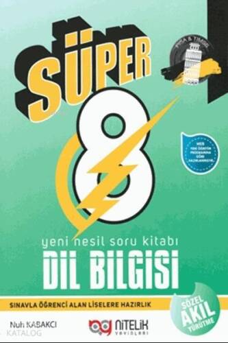 Süper 8. Sınıf Yeni Nesil Dil Bilgisi Soru Kitabı - 1