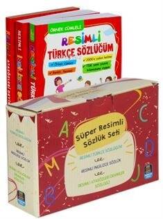 Süper Resimli Sözlük Seti Türkçe, İngilizce, Atasözleri (3 Kitap-Kutulu) Tdk Uyumlu - 1