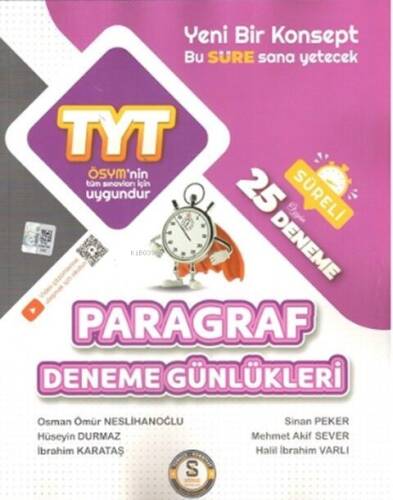 Süre Yayınları TYT Paragraf 25 li Deneme Günlükleri - 1