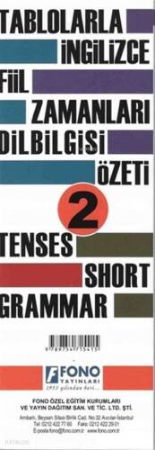 Tablolarla İngilizce Fiil Zamanları Dilbilgisi Özeti 2 - 1
