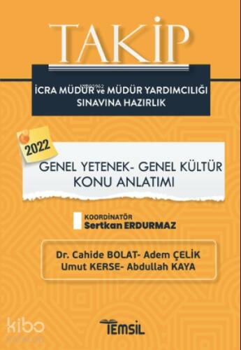 Takip İcra Müdür ve Müdür Yardımcılığı Sınavına Hazırlık Genel Yetenek Genel Kültür Konu Anlatımı - 1