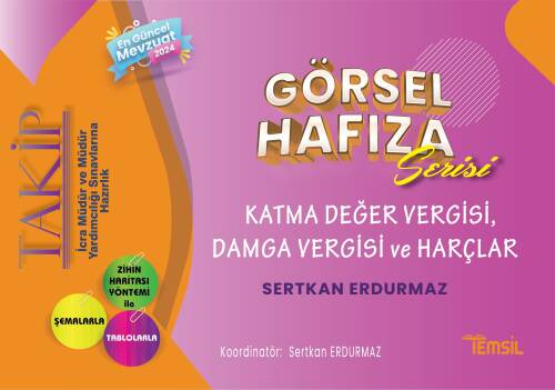 Takip- İcra Müdür Ve Müdürlüğü Sınavlarına Hazırlık Görsel Hafıza Serisi Katma Değer Vergisi - Damga Vergisi - Harçlar - 1