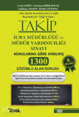 Takip İcra Müdürlüğü ve Müdür Yardımcılığı Sınavı Soru Bankası - 1