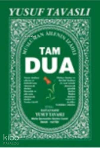 Tam Dua (Kod:C36); (Peygamberimizin Dilinden Duâlar) - 1