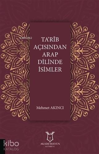 Ta'rib Açısından Arap Dilinde İsimler - 1