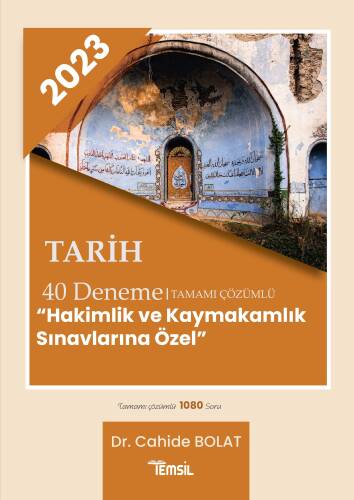 Tarih 40 Deneme Tamamı Çözümlü ‘Hakimlik Ve Kaymakamlık Sınavlarına Özel’ - 1