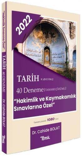 Tarih Tamamı Çözümlü 40 Deneme-Hakimlik Kaymakamlık - 1