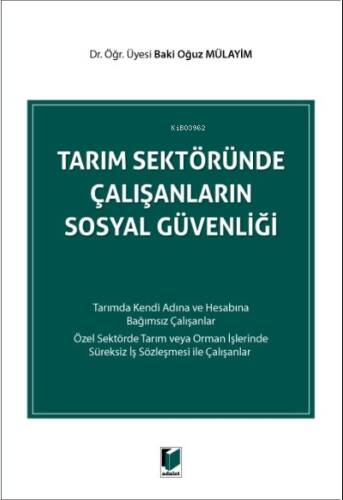 Tarım Sektöründe Çalışanların Sosyal Güvenliği - 1