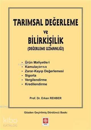 Tarımsal Kıymet Takdiri (Değerleme) ve Bilirkişilik - 1