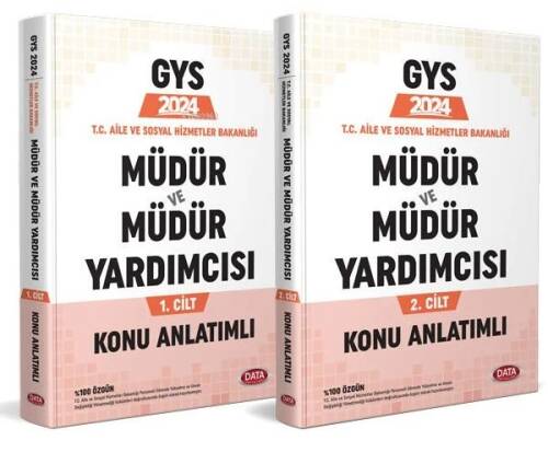 T.C. Aile ve Sosyal Hizmetler Bakanlığı GYS Müdür ve Müdür Yardımcısı Konu Anlatımlı Cilt 1-2 - 1