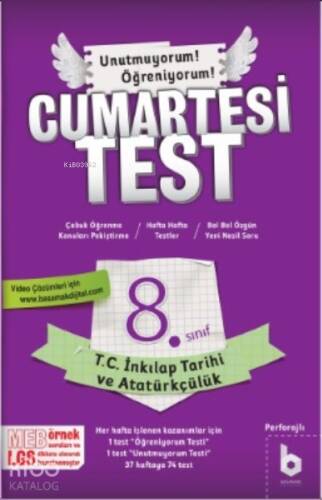 T.C. İnkılap Tarihi ve Atatürkçülük;Cumartesi Test - 1