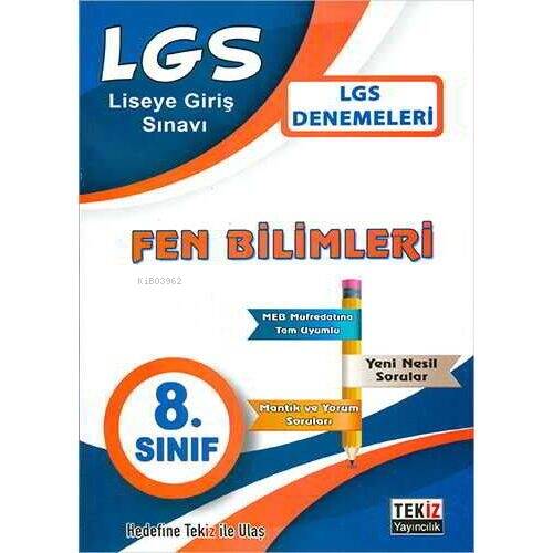 Tekiz 8.Sınıf LGS Fen Bilimleri Denemeleri - 1