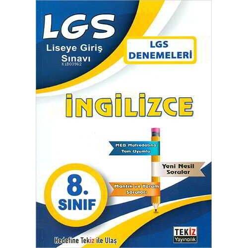 Tekiz 8.Sınıf LGS İngilizce Denemeleri - 1