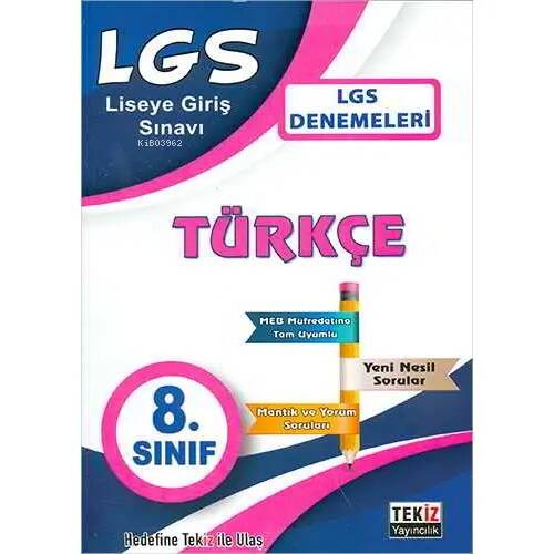 Tekiz 8.Sınıf LGS Türkçe Denemeleri - 1