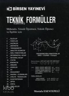 Teknik Formüller; Mühendis, Teknik Öğretmen, Teknik Öğrenci ve İlgililer İçin - 1