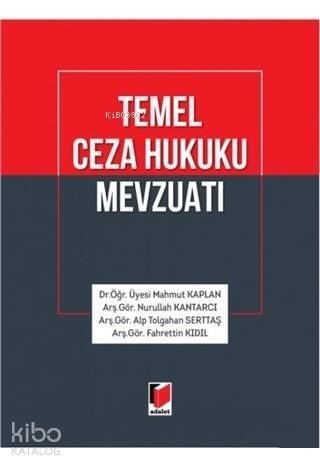 Temel Ceza Hukuku Mevzuatı - 1