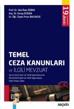 Temel Ceza Kanunları ve İlgili Mevzuat - 1