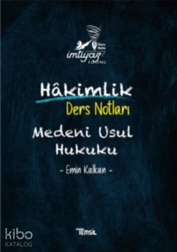 Temsil Hakimlik İmtiyaz Medeni Usul Hukuku Ders Notları - 1