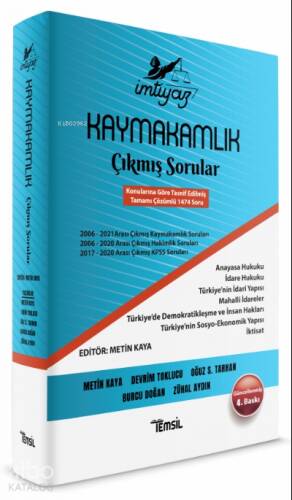 Temsil Kaymakamlık İmtiyaz Çıkmış Sorular - 1