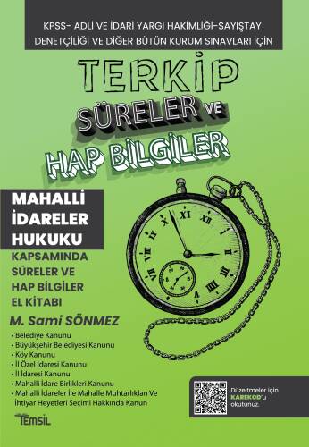 Terkip Mahalli İdareler Hukuku Kapsamında Süreler ve Hap Bilgiler El Kitabı - 1