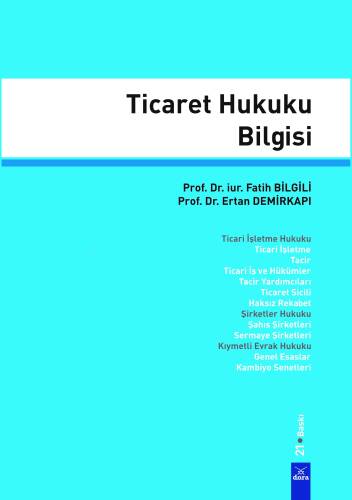 Ticaret Hukuku Bilgisi - 1