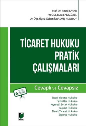 Ticaret Hukuku Pratik Çalışmaları - 1