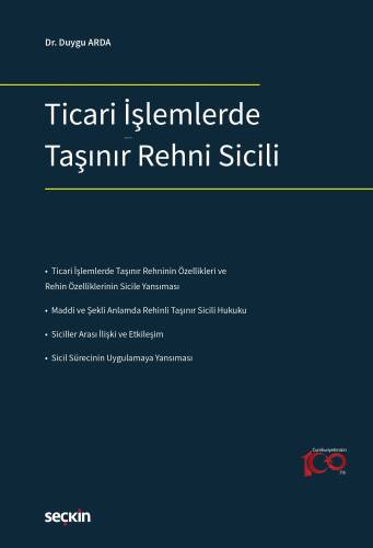 Ticari İşlemlerde Taşınır Rehni Sicili - 1