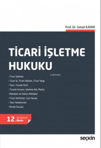 Ticari İşletme Hukuku - 1