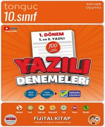 Tonguç Akademi 10. Sınıf Yazılı Denemeleri 1. Dönem 1 ve 2. Yazılı - 1