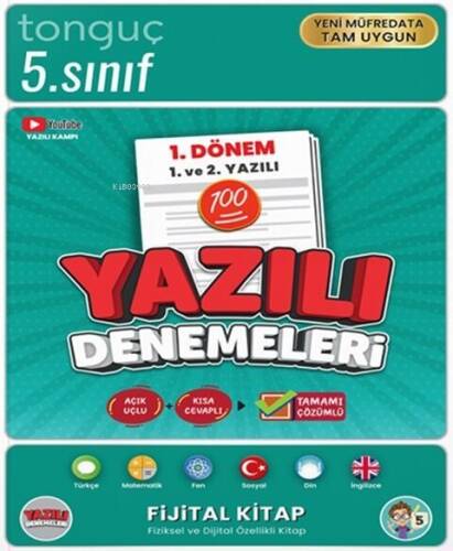 Tonguç Akademi 5. Sınıf Yazılı Denemeleri 1. Dönem 1 ve 2. Yazılı - 1