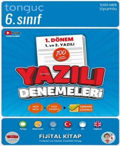 Tonguç Akademi 6. Sınıf Yazılı Denemeleri 1. Dönem 1 ve 2. Yazılı - 1