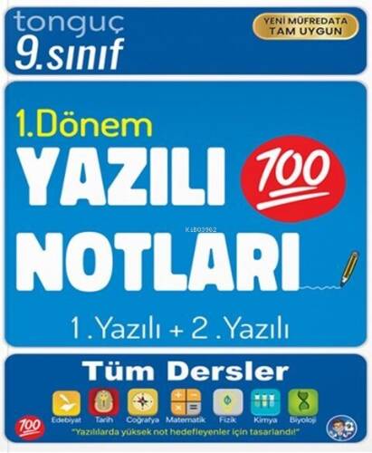 Tonguç Akademi 9. Sınıf Yazılı Notları 1. Dönem 1 ve 2. Yazılı - 1