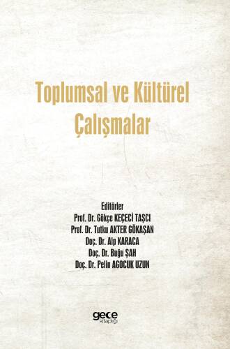 Toplumsal ve Kültürel Çalışmalar - 1