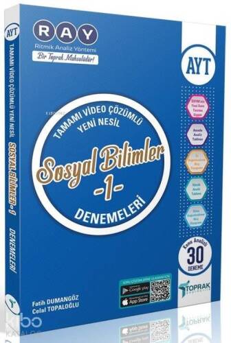 Toprak Yayınları AYT Sosyal Bilimler-1 Denemeleri Toprak - 1