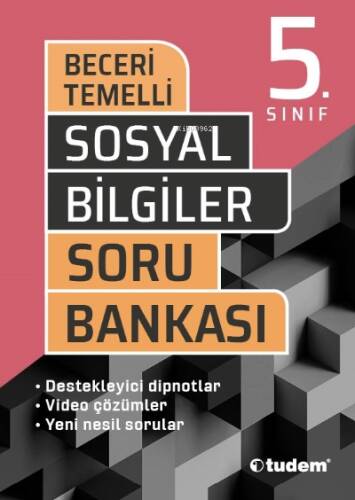 Tudem 5.Sınıf Sosyal Bilgiler Beceri Temelli Soru Bankası - 1