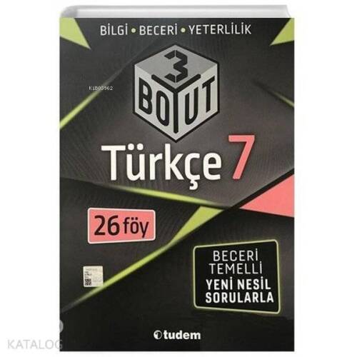 Tudem 7.Sınıf Türkçe 3 Boyut - 1