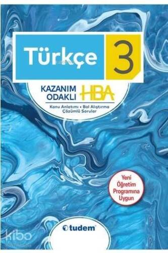 Tudem Yayınları 3. Sınıf Türkçe Kazanım Odaklı HBA Tudem - 1