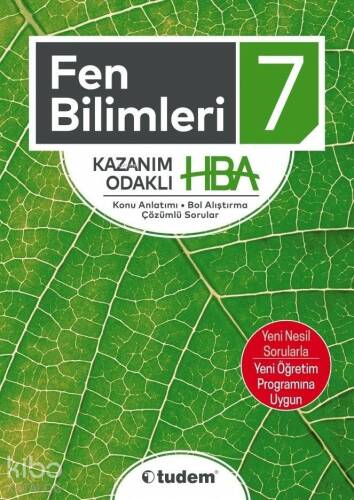 Tudem Yayınları 7. Sınıf Fen Bilimleri Kazanım Odaklı HBA Tudem - 1