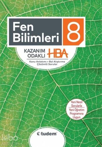 Tudem Yayınları 8. Sınıf LGS Fen Bilimleri Kazanım Odaklı HBA Konu Anlatımı Çözümlü Sorular Tudem - 1