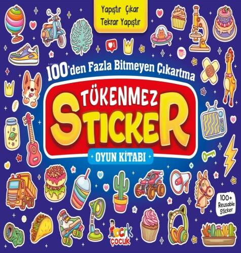 Tükenmez Sticker;100'den Fazla Bitmeyen Çıkartma - (Yapıştır Çıkar Tekrar Yapıştır) - 1