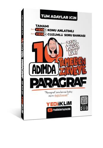 Tüm Adaylar İçin 10 Adımda Paragraf Video Konu Anlatımlı ve Video Çözümlü Soru Bankası - 1