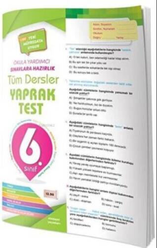 Tüm Dersler Yaprak Test 6.Sınıf - 1