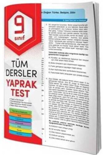 Tüm Dersler Yaprak Test 9.Sınıf - 1