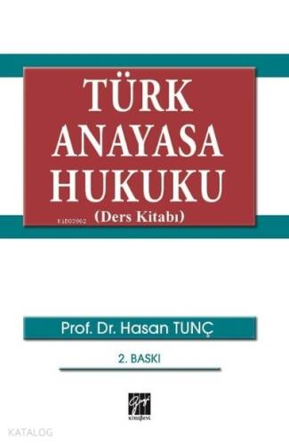 Türk Anayasa Hukuku (Ders Kitabı) - 1