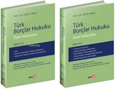 Türk Borçlar Hukuku Özel Hükümler - 1