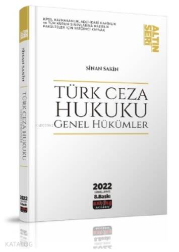 Türk Ceza Hukuku Genel Hükümler - 1